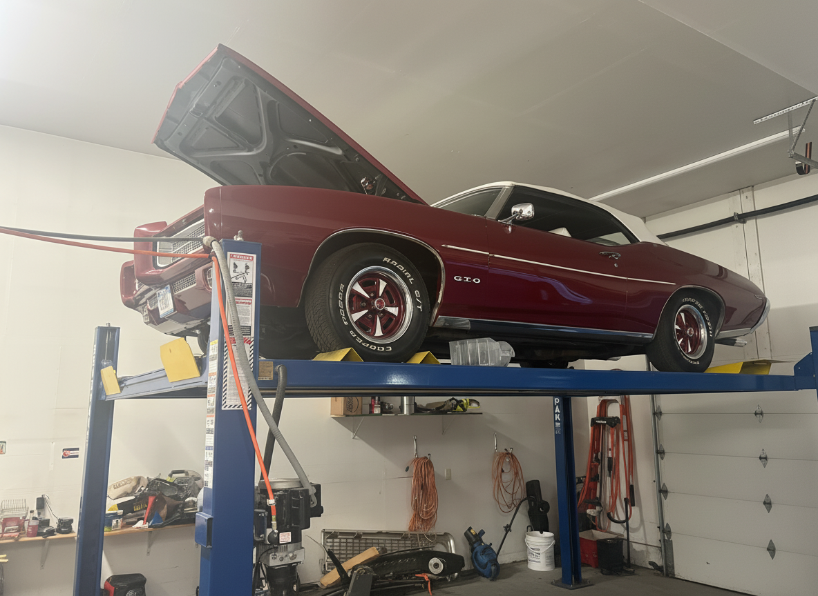 1969 Pontiac GTO before restoration